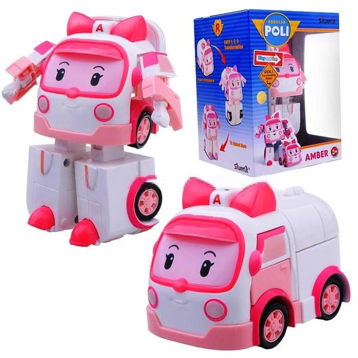 Gulliver.Robocar Poli трансформер "Эмбер" 10 см арт.83172
