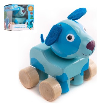 Gulliver.Фигурка деревянная "Собачка Гав-Гав" арт.19WFT03D