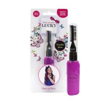 Lukky арт.Т15394 Тушь д волос, неоновые цвета: фиолетовый, на блистере