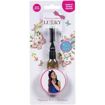 Lukky арт.Т16158 Тушь для волос с золотыми блёстками 15 мл, блистер
