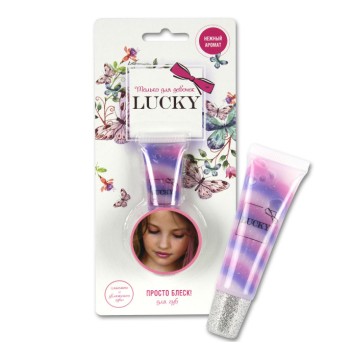 Lukky арт.Т11945 Блеск для губ, гранатовый десерт, на блистере, объем 13 мл.