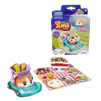 Хома Дома. Игровой набор Т12495 "Хомячим на природе" хомячок 5х3,2х3 см, размер упак. 17х12х5,1