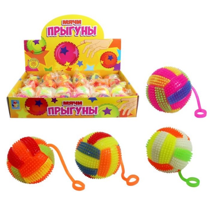 Прыгуны мячи со светом 6,5 см. "Волейбол" арт.Т15215 /24