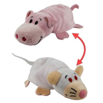 Вывернушка 2в1 "Свинья-Крыса" 20 см. плюш, в пакете арт.Т16485