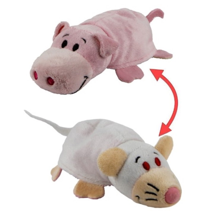 Вывернушка 2в1 "Свинья-Крыса" 20 см. плюш, в пакете арт.Т16485