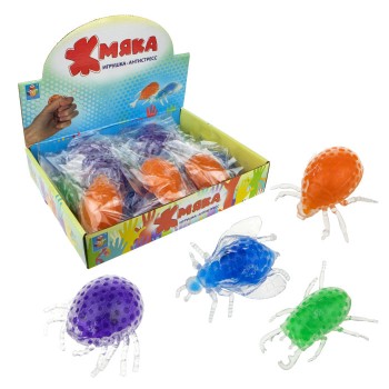 Жмяка с шариками "Насекомые" 4 цвета, арт.Т16998 /12