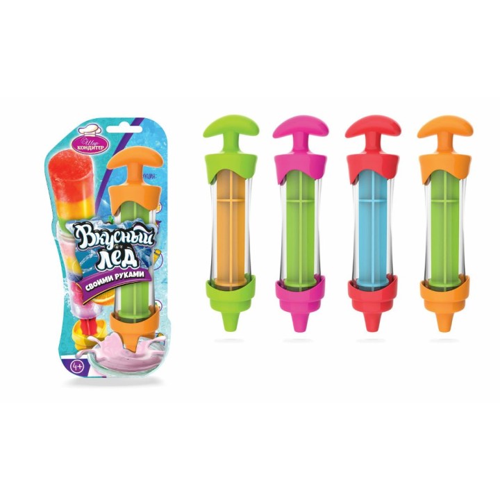 Шеф-кондитер. Набор "Вкусный лёд" (1 шприц) блистер 11х24х5 см. арт.Т16448