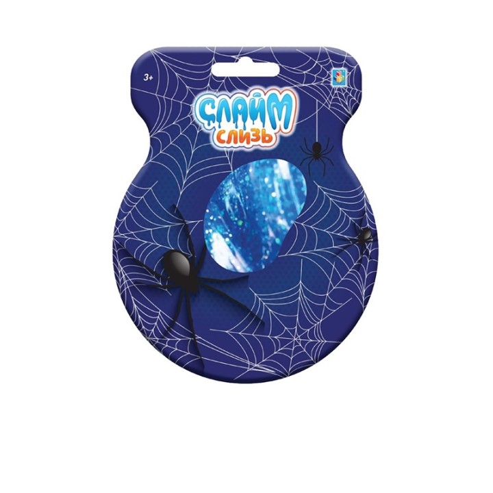 Слайм тайм. Слизь "Пауки" с фигурками в пакете арт.Т17193,