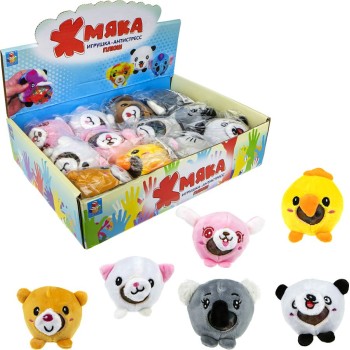 Жмяка-плюш 8см, 6 видов, арт.Т17729 /12