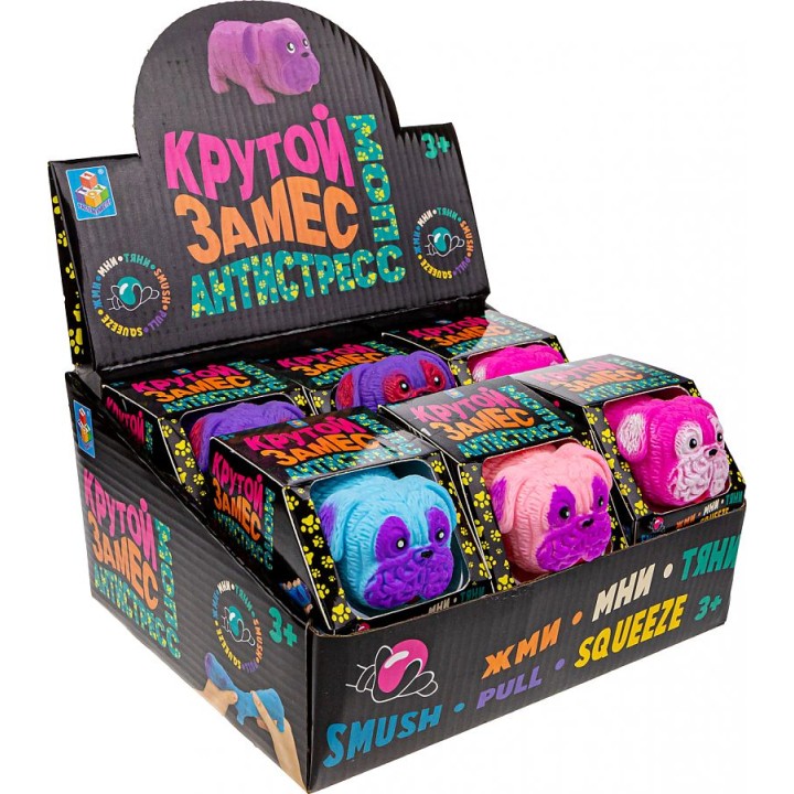 Крутой замес. Игрушка антистресс "Супер Мопс" 8,5 см арт.Т20317