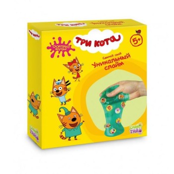 Слайм тайм. Набор "Три кота" в кор. 25,5x22,5x5 см арт.Т16618
