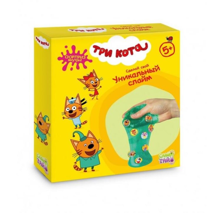 Слайм тайм. Набор "Три кота" в кор. 25,5x22,5x5 см арт.Т16618
