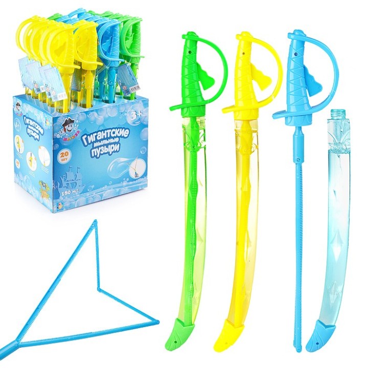 Мы-шарики.Т15048 Гигантские мыльные пузыри с раскладным элементом "Сабля" 180 мл, д/б