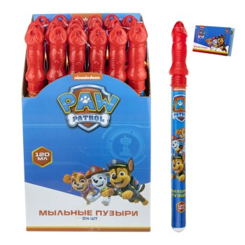 Мыльные пузыри арт.Т17217 "Щенячий патруль" колба в термоплёнке, 120 мл. (поштучно) /24