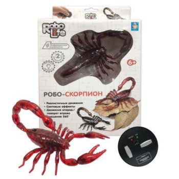 Робо-скорпион арт.Т10893 на ИК управлении (красный, свет. эффекты) (27*17,5*5,2 см.)