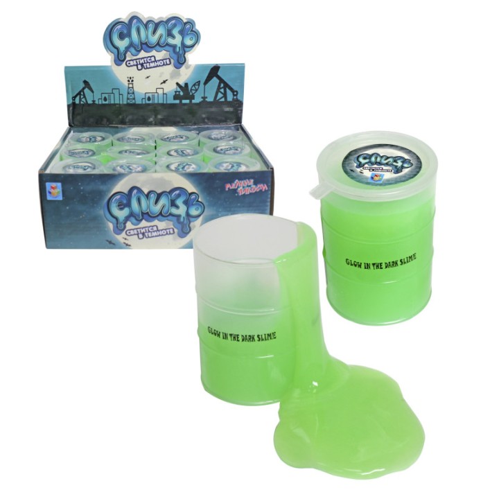 Лизуны.Т59115 Мелкие пакости, слизь, светится в темноте, бочка, 70гр, д/б
