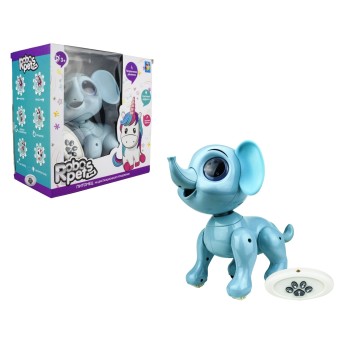 RoboPets. Слоник интерактивная игрушка (3*ААА бат.не входят в комплект), ИК пульт арт.Т17164
