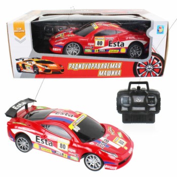 Спортавто. Машина на р/у 1:24 20 см, на батарейках 4 канала арт.Т13836