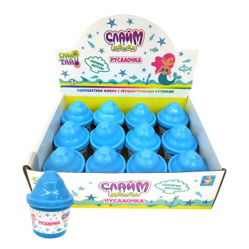 Слайм-мяшка "Русалочка" с сюрпризом, 100 гр, д/б арт.Т16588 /12