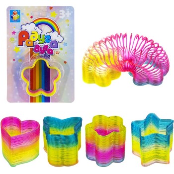Пружинка."Радуга-Дуга" фигурки, 4 вида, 6,5*5,5 см. арт.Т18375