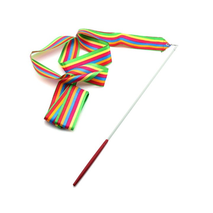 Гимнастическая ленточка 2 м, с палочкой в пакете арт.Т20320