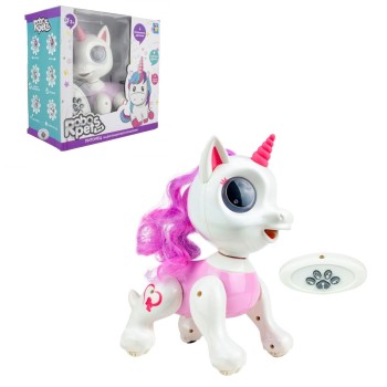 RoboPets. Единорог интерактивная игрушка (3*ААА бат.не входят в комплект) ИК пульт арт.Т17157