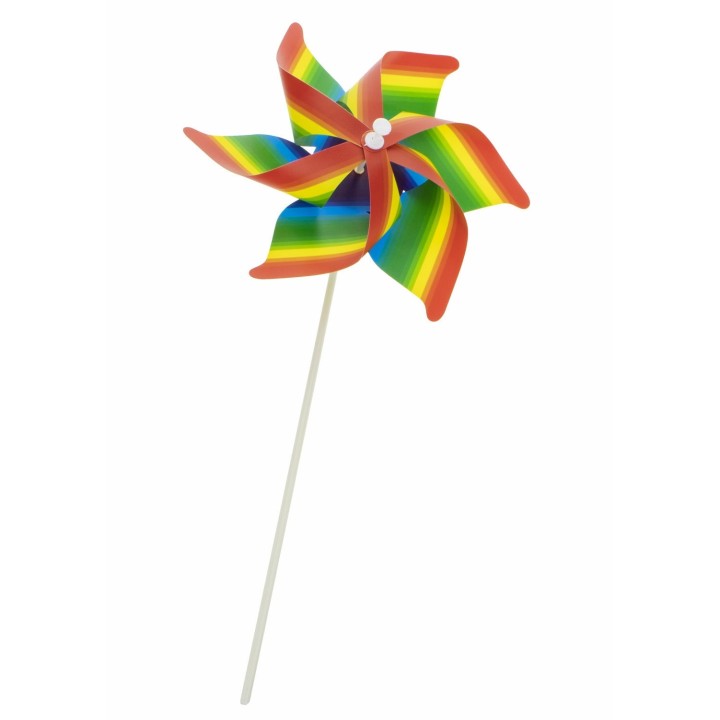 Ветрячок 31см, d/21см, пластик. ручка, цвета микс арт.Т17327
