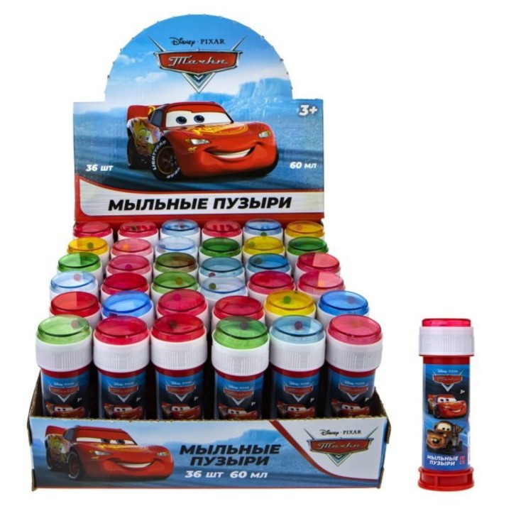Мыльные пузыри арт.Т22257 "Тачки" 60 мл, (поштучно) /36