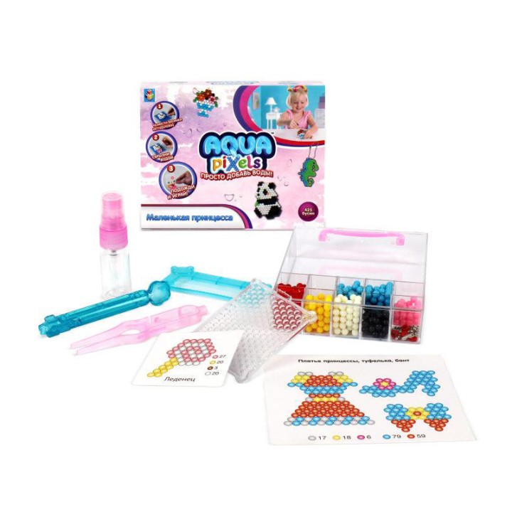 Aqua pixels. Набор для творчества "Маленькая принцесса" 400 дет. 13*10.5*3см арт.Т15232