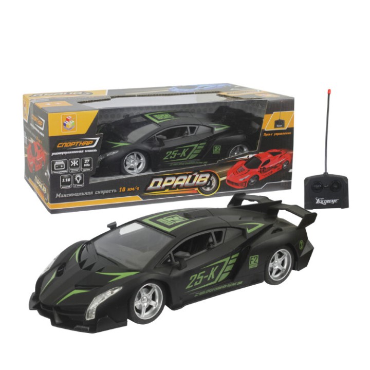 Драйв.Т13856 Машина на р/у 1:16 27 см, 4 канала, 27 МГц со световыми эффектами