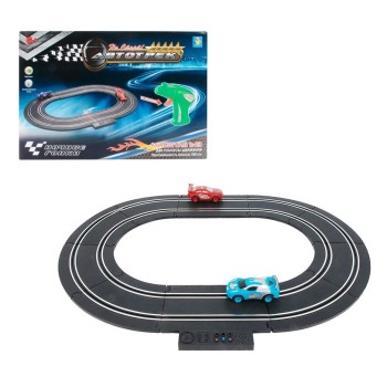Автотрек с 2 машинками, 2 полосы движения, трасса 180 см, 34х24х5 см арт.Т10183