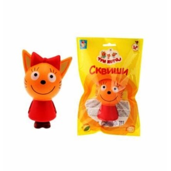 Сквиши. Три кота "Карамелька" в пакете 50 гр арт.Т18096