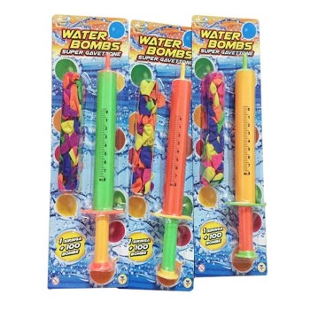 Аквамания. Водяной шприц + бомбочки (100 штук, блистер) арт.Т17331