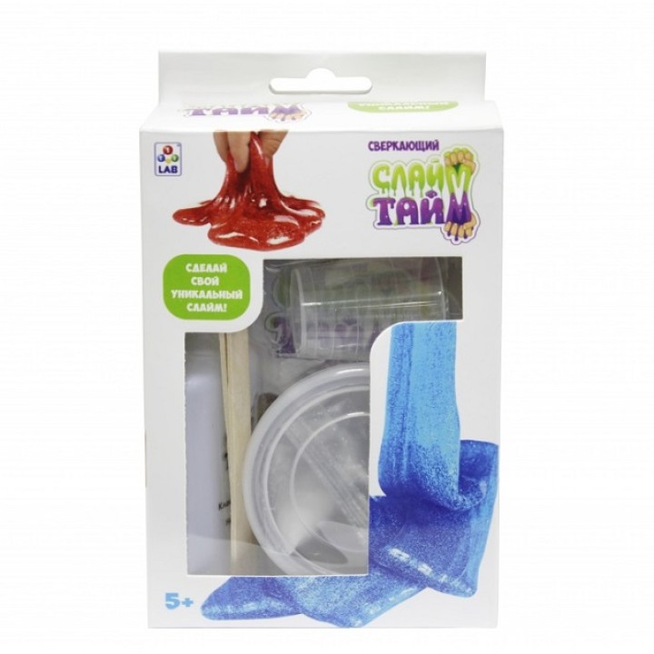 Слайм тайм. Набор "Сделай слайм" арт.Т12029С Сверкающий/64