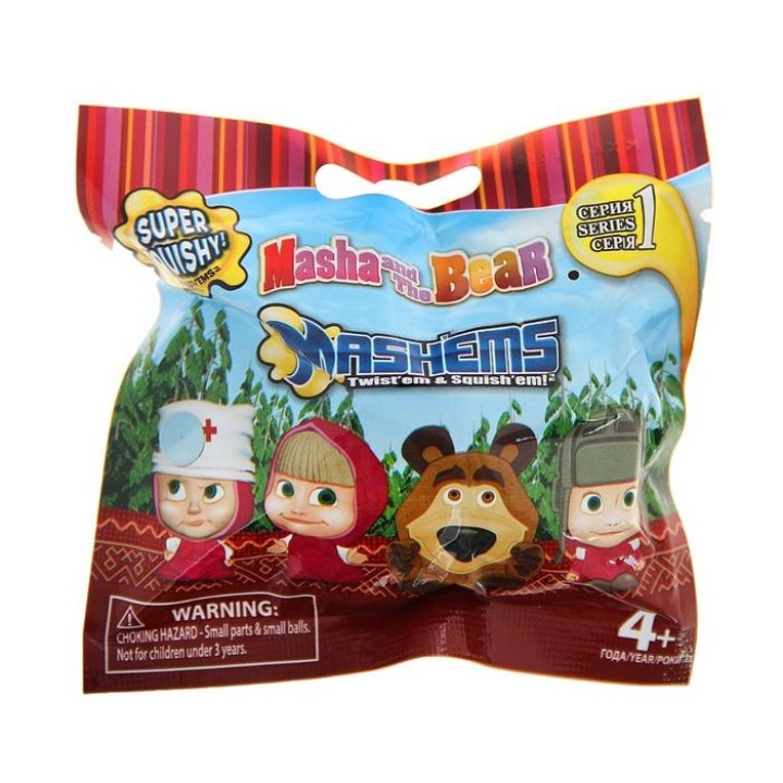 Игрушка-мялка арт.36295 "Маша и медведь"