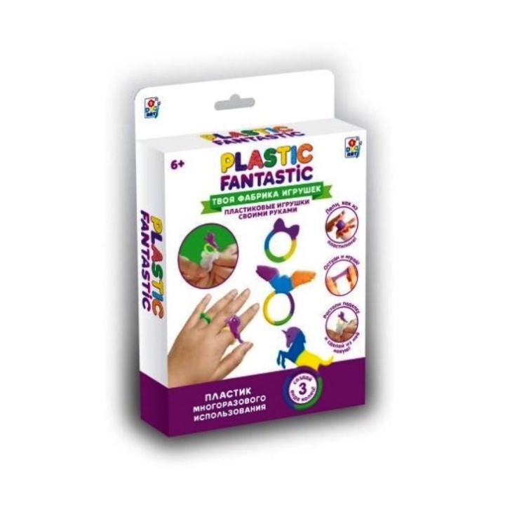 Plastic Fantastic. Набор "Кольца" (единорог, орёл, котёнок) в кор. 20х13х3 см арт.Т20212