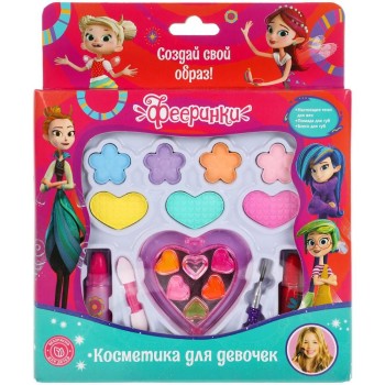 Милая леди. Косметика для девочек "Фееринки" тени, блеск для губ, помады, арт.20238C2-FI