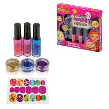 Милая леди. Косметика для девочек "Сказочный патруль" наб. д/маник лак,накл,блестк арт.B1410572-R-SP