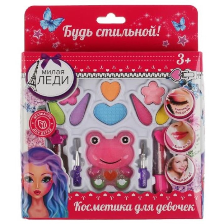 Милая леди. Косметика для девочек тени, помады, блеск для губ, в кор. арт.S20107054 (240)
