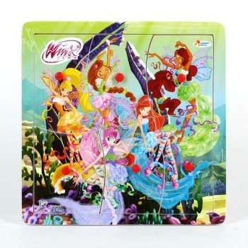Играем вместе. Дерево Пазл 6 эл. "WINX" арт.DIIV-PUZ-06E (Старая цена 170,64)