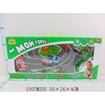 Развивающий коврик "Мой город" на бат. со светом и звуком, 55*26*4см арт.1307M235