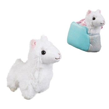 Мой питомец. Мягкая игрушка Лама 16см в мягкой модной сумочке в пак. арт.CT-AD191198-19