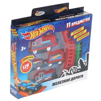 Играем вместе. Железная дорога "Hot Wheels" мультяшная длина пути 126см 25х20,5х4см арт.2006B056-R5