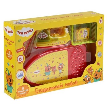 Играем вместе. Гладильный набор. "Три кота." арт. B1411292-R2 на бат. свет+звук в кор.