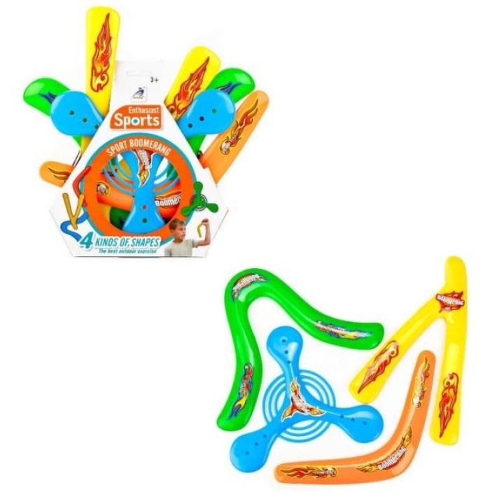 Набор из 4-х бумерангов цветные на карт. арт.B1480977 /60