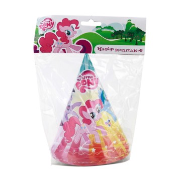 Веселый праздник. Набор из 6-ти колпаков "My little Pony" в пак. арт. K-MLP-06 (144)