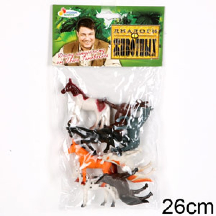 Играем вместе. Набор "Лошади" 8 шт. по 8 см. арт.Р9611-08