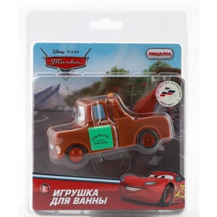 Играем вместе. Игрушка для ванной пвх Disney MCQUEEN на блист. арт. 6BLS