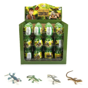 Рассказы о животных. Игрушка "Черепахи и ящерицы" в яйце в ассорт. арт.U97090117-1