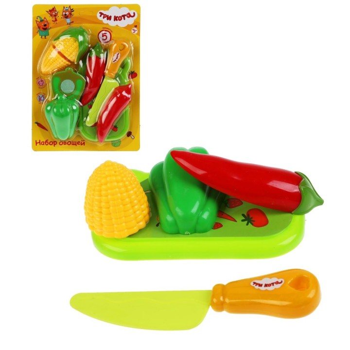 Играем вместе. Набор овощей "Три Кота" на блист. арт.B1536371-R1